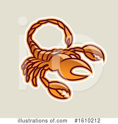 Royalty-Free (RF) Scorpion Clipart Illustration by cidepix - Stock Sample #1610212