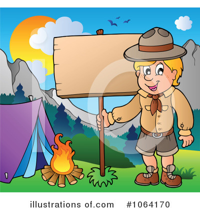 Royalty-Free (RF) Scout Clipart Illustration by visekart - Stock Sample #1064170