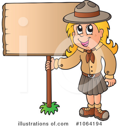 Royalty-Free (RF) Scout Clipart Illustration by visekart - Stock Sample #1064194