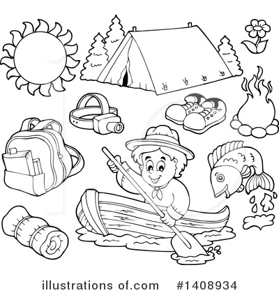 Camping Clipart #1408934 by visekart