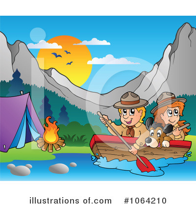 Royalty-Free (RF) Scouts Clipart Illustration by visekart - Stock Sample #1064210
