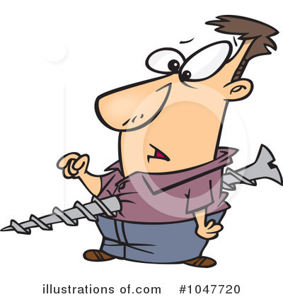 Royalty-Free (RF) Screw Clipart Illustration by toonaday - Stock Sample #1047720
