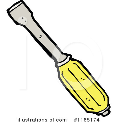 Royalty-Free (RF) Screwdriver Clipart Illustration by lineartestpilot - Stock Sample #1185174
