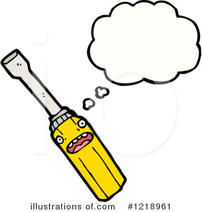 Royalty-Free (RF) Screwdriver Clipart Illustration by lineartestpilot - Stock Sample #1218961