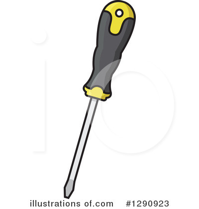 Royalty-Free (RF) Screwdriver Clipart Illustration by Vector Tradition SM - Stock Sample #1290923