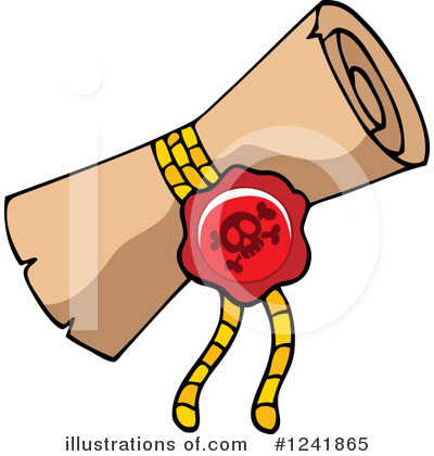 Royalty-Free (RF) Scroll Clipart Illustration by visekart - Stock Sample #1241865