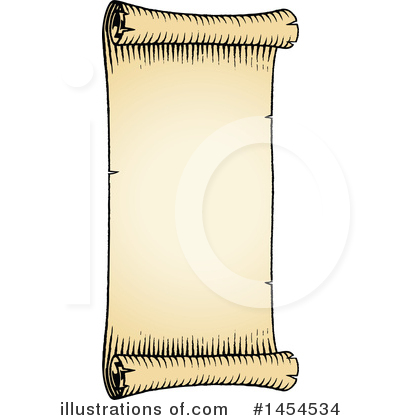 Royalty-Free (RF) Scroll Clipart Illustration by cidepix - Stock Sample #1454534