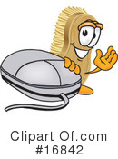 Scrub Brush Character Clipart #16842 by Mascot Junction
