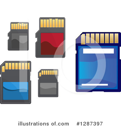 Memory Card Clipart #1287397 by Vector Tradition SM