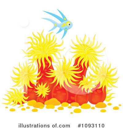 Royalty-Free (RF) Sea Anemones Clipart Illustration by Alex Bannykh - Stock Sample #1093110