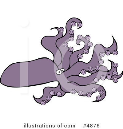 Royalty-Free (RF) Sea Creature Clipart Illustration by djart - Stock Sample #4876