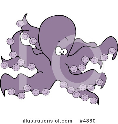 Royalty-Free (RF) Sea Creature Clipart Illustration by djart - Stock Sample #4880