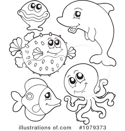 Puffer Fish Clipart #1079373 by visekart