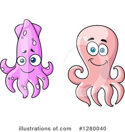 Royalty-Free (RF) Sea Life Clipart Illustration by Vector Tradition SM - Stock Sample #1280040
