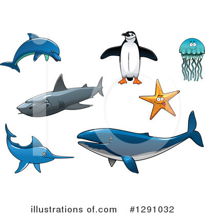 Royalty-Free (RF) Sea Life Clipart Illustration by Vector Tradition SM - Stock Sample #1291032