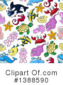 Sea Life Clipart #1388590 by Vector Tradition SM