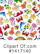 Sea Life Clipart #1417140 by Vector Tradition SM