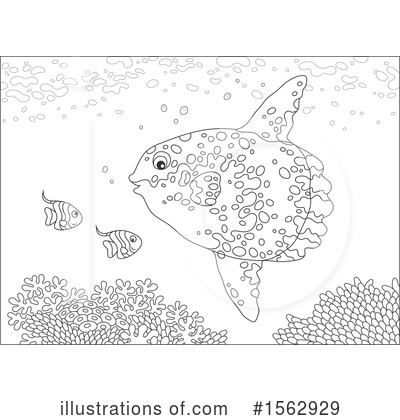 Royalty-Free (RF) Sea Life Clipart Illustration by Alex Bannykh - Stock Sample #1562929