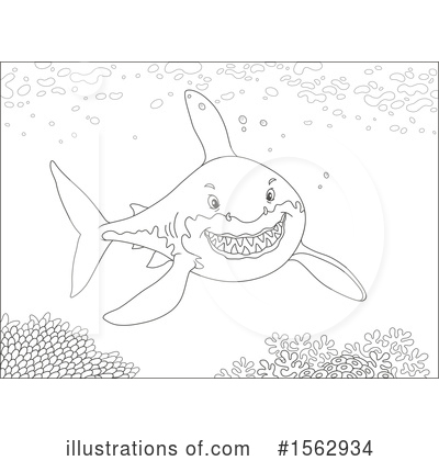 Royalty-Free (RF) Sea Life Clipart Illustration by Alex Bannykh - Stock Sample #1562934