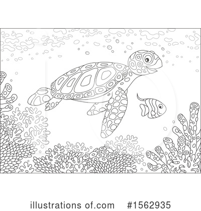 Royalty-Free (RF) Sea Life Clipart Illustration by Alex Bannykh - Stock Sample #1562935