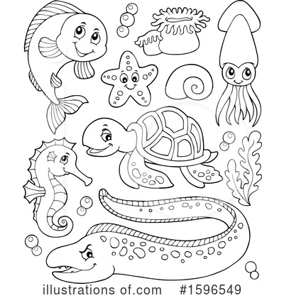 Sea Anemone Clipart #1596549 by visekart