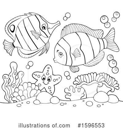 Royalty-Free (RF) Sea Life Clipart Illustration by visekart - Stock Sample #1596553