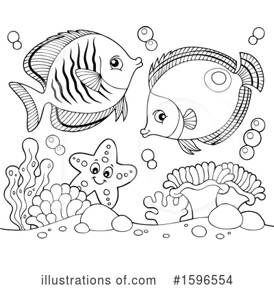 Royalty-Free (RF) Sea Life Clipart Illustration by visekart - Stock Sample #1596554