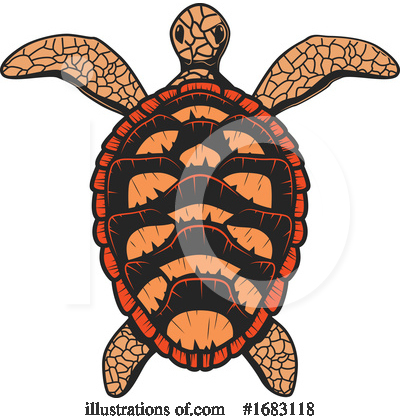 Sea Turtle Clipart #1683118 by Vector Tradition SM