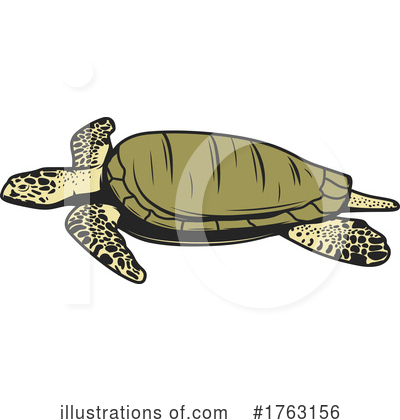 Sea Turtle Clipart #1763156 by Vector Tradition SM
