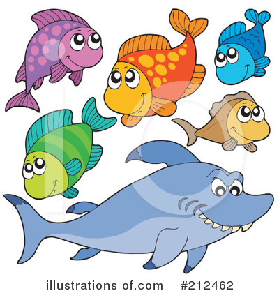 Royalty-Free (RF) Sea Life Clipart Illustration by visekart - Stock Sample #212462