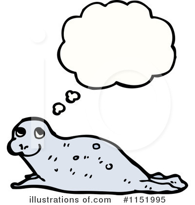 Royalty-Free (RF) Sea Lion Clipart Illustration by lineartestpilot - Stock Sample #1151995