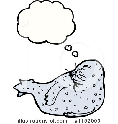 Royalty-Free (RF) Sea Lion Clipart Illustration by lineartestpilot - Stock Sample #1152000