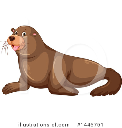 Royalty-Free (RF) Sea Lion Clipart Illustration by Graphics RF - Stock Sample #1445751