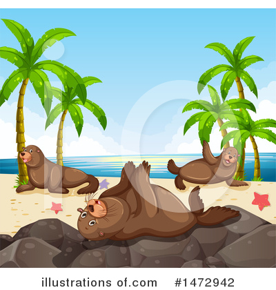 Sea Lion Clipart #1472942 by Graphics RF