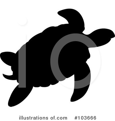 Royalty-Free (RF) Sea Turtle Clipart Illustration by Pams Clipart - Stock Sample #103666