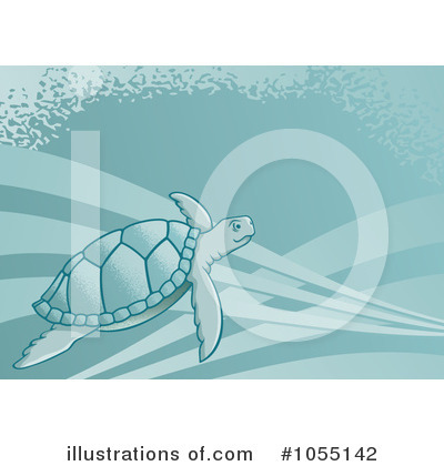 Royalty-Free (RF) Sea Turtle Clipart Illustration by Any Vector - Stock Sample #1055142