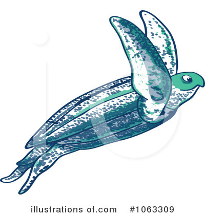 Royalty-Free (RF) Sea Turtle Clipart Illustration by Zooco - Stock Sample #1063309