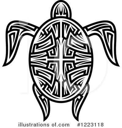 Royalty-Free (RF) Sea Turtle Clipart Illustration by Vector Tradition SM - Stock Sample #1223118