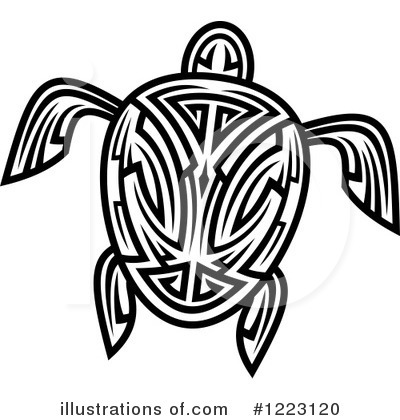 Royalty-Free (RF) Sea Turtle Clipart Illustration by Vector Tradition SM - Stock Sample #1223120