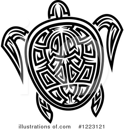 Royalty-Free (RF) Sea Turtle Clipart Illustration by Vector Tradition SM - Stock Sample #1223121
