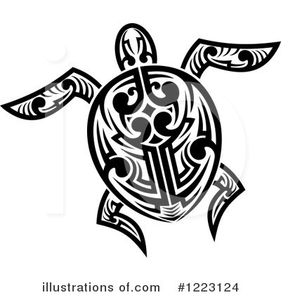 Royalty-Free (RF) Sea Turtle Clipart Illustration by Vector Tradition SM - Stock Sample #1223124