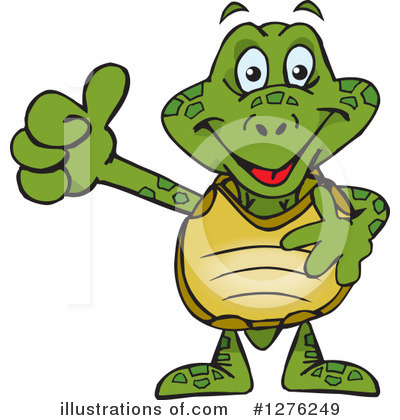 Royalty-Free (RF) Sea Turtle Clipart Illustration by Dennis Holmes Designs - Stock Sample #1276249