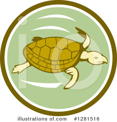 Sea Turtle Clipart #1281516 by patrimonio