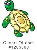 Sea Turtle Clipart #1286080 by Vector Tradition SM