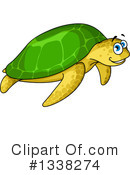 Sea Turtle Clipart #1338274 by Vector Tradition SM