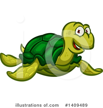 Royalty-Free (RF) Sea Turtle Clipart Illustration by Vector Tradition SM - Stock Sample #1409489