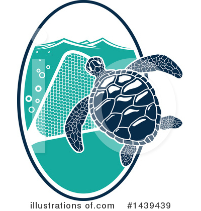 Sea Turtle Clipart #1439439 by Vector Tradition SM