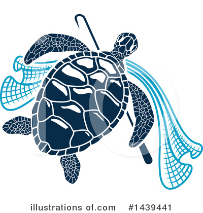 Sea Turtle Clipart #1439441 by Vector Tradition SM