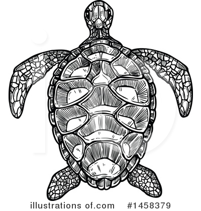 Royalty-Free (RF) Sea Turtle Clipart Illustration by Vector Tradition SM - Stock Sample #1458379