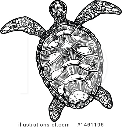 Royalty-Free (RF) Sea Turtle Clipart Illustration by Vector Tradition SM - Stock Sample #1461196